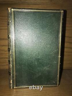 LEATHER Book Of Gems! 1836 Poetry Gift First Edition Art Artists Full Original