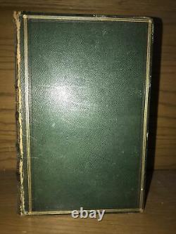 LEATHER Book Of Gems! 1838 Poetry Gift First Edition Art Artists Full Original