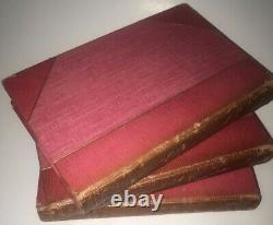 LEATHER SetWorks LORD BYRON! Shelley Poetry(FIRST EDITION 1832!)Art Noveau RARE