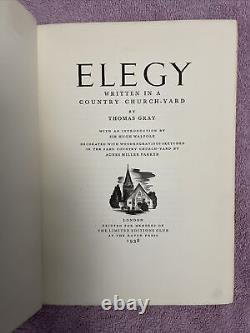 LEC Thomas Gray ELEGY WRITTEN SIGNED by AGNES MILLER PARKER 1/1500 COPIES