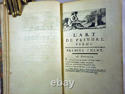 L'Art de Peindre, Claude Henri Watelet, First edition, 1760, Leather