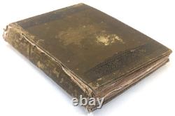 Large Victorian era scrapbook album started in 1888 filled with art, poetry