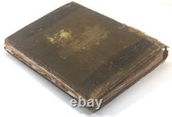 Large Victorian era scrapbook album started in 1888 filled with art, poetry