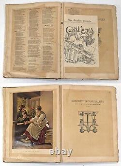 Large Victorian era scrapbook album started in 1888 filled with art, poetry