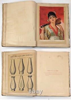 Large Victorian era scrapbook album started in 1888 filled with art, poetry