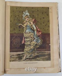 Large Victorian era scrapbook album started in 1888 filled with art, poetry