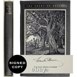 Limited Editions Club William Bryant Poems 1947 Signed Nason Wood Prints Leather