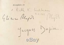 Livre d'artiste Hajdu Etienne, Dupin Jacques, Le Corps clairvoyant, Folio signed