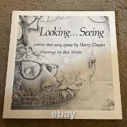 Looking. Seeing SIGNED by Harry Chapin'75 Poetry PB 1st Ed Rob White Artist C