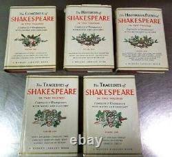 Lot of 5 Shakespeare Modern Library Books, Comedies Histories Poems Tragedies