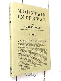 MOUNTAIN INTERVAL by Robert Frost, 1st Limited EDITION