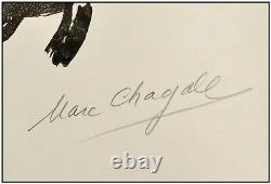Marc Chagall Poems Planche 17 Hand Signed Woodcut Hand Signed Portrait Artwork