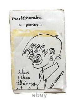 Mark Gonzales artwork poetry zine 2005 original