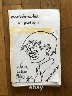 Mark Gonzales artwork poetry zine 2005 original
