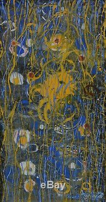 Mark Turbyfill Abstract Painting Flowers US Chicago Listed Artist 1896-1991