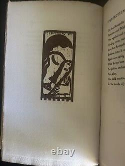 Max Weber Primitives Poems and Woodcuts 1926 Signed