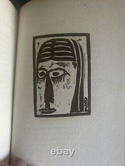 Max Weber Primitives Poems and Woodcuts 1926 Signed