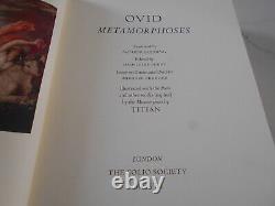 Metamorphoses by Ovid. Folio Society. Leather Bound Deluxe Limited Ed 1/ 2750