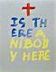 Michel Bulteau + Is There Anybody Here Electric Painting Poem, PoÉsie Visuelle
