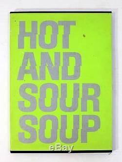 Mid Century Modern Poetry & Art Book Signed Hot & Sour Soup 1969 Walasse Ting