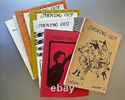 Moving Out feminist literary art journal, 13 issues, 1971-1989, Detroit, poetry