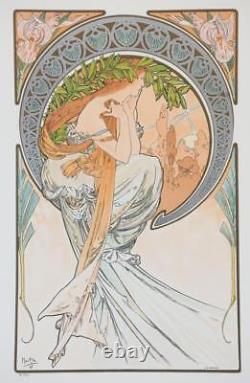 Mucha Foundation The Arts Poetry Limited Edition Fine Art Lithograph COA S2