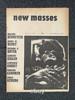 New Masses May 6 1947 CPUSA Pablo Neruda Poetry Henry Ford Communism Leftist WOW