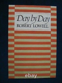 ORIGINAL DUST JACKET ARTWORK for DAY BY DAY by ROBERT LOWELL