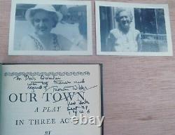 OUR TOWN by Thornton Wilder 1939 Acting Ed. WARMLY INSCRIBED BY THORNTON WILDER