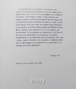 Octavio Paz Instante Y Revelacion Poems M. Alvarez Bravo Photos Book Mexico 1982