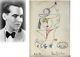 Original 1930 Drawing By Federico Garcia Lorca Signed In Buenos Aires Art Poems