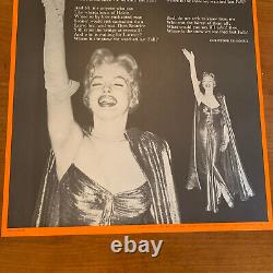 Original 1966 Gone Ladies Poem Poster By Christopher Logue / Marilyn Monroe