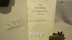 Oxford Book of English Verse. Art deco fine binding of full black morocco 1925