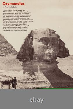 Ozymandias Poem Sphinx 2 Poster, Art Print, Painting, Artwork, Gift