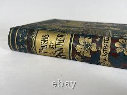 POEMS Whittier, John Greenleaf Printed By Trow's New York AnTiQuE POETRY BooK
