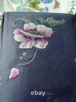 POPPY Rare POESIE Art NOUVEAU Poetry Hand Written Journal Book 1912 Hand Written