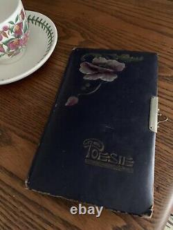 POPPY Rare POESIE Art NOUVEAU Poetry Hand Written Journal Book 1912 Hand Written