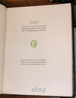 Pan Magazine (10 bound volumes, 1895-1900)