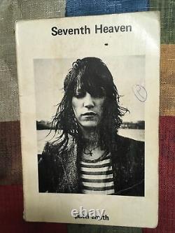Patti Smith Signed Seventh Heaven Poetry Book 1972 Rare Autographed
