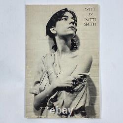 Patti Smith WITT First 1st Addition 3rd Printing Robert Mapplethorpe Cover Photo
