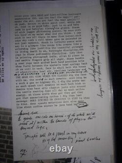 Patti Smith signed broadside notes pour JAVA HEAD / 1973 Punk Concert Flyer art