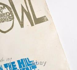 Paul P Piech The Owl poster numbered, signed! Super rare Edward Thomas poem