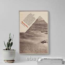 Percy Bysshe Shelley Poem Print Ozymandias Pyramid Art Poster Gift Egypt