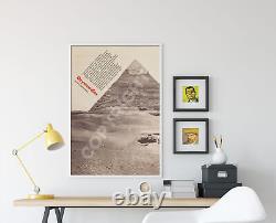Percy Bysshe Shelley Poem Print Ozymandias Pyramid Art Poster Gift Egypt