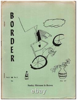 Poem, cover art / BORDER VOL 1 NO 2 APRIL 1965 1st Edition