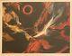 Poems Of Fire 1 Eclipse By Leonardo Nierman Limited Signed Serigraph 144/300