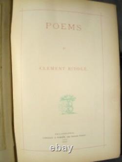 Poems by Clement Biddle. 1st Ed 1876 10 Original Albumen Photographs