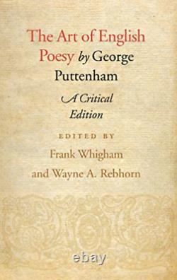 Puttenham George-Art Of English Poesy HBOOK NEW