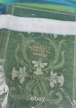 RARE Holmes's Poetical Works Gorgeous Art Nouveau Cover Oliver Wende Holmes