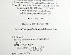 RICHARD HELL Hot and Cold essays, poems, lyrics, pictures, fiction SIGNED